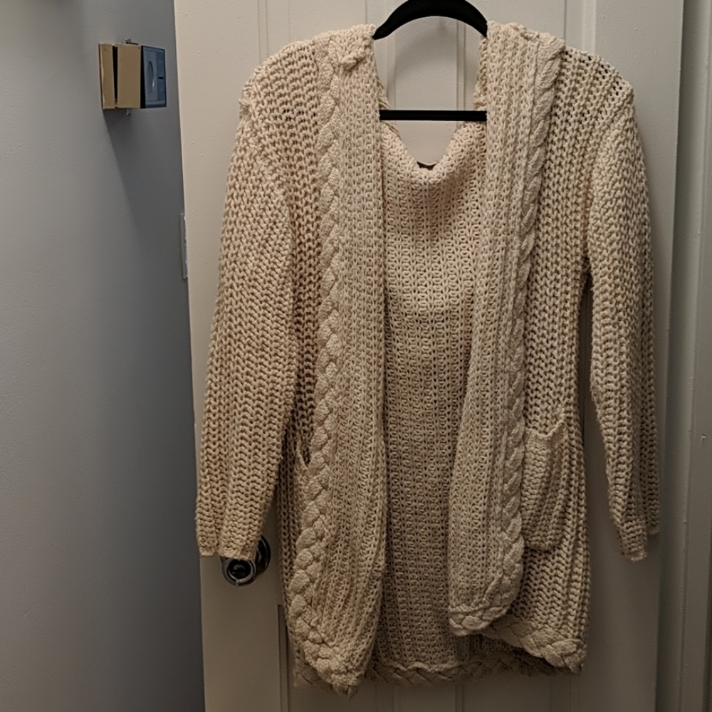 Hooded cardigan